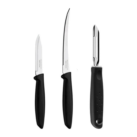 Cuchillo con pelador Tramontina 23498053 Plenus 3 pzas - Ekar de Gas