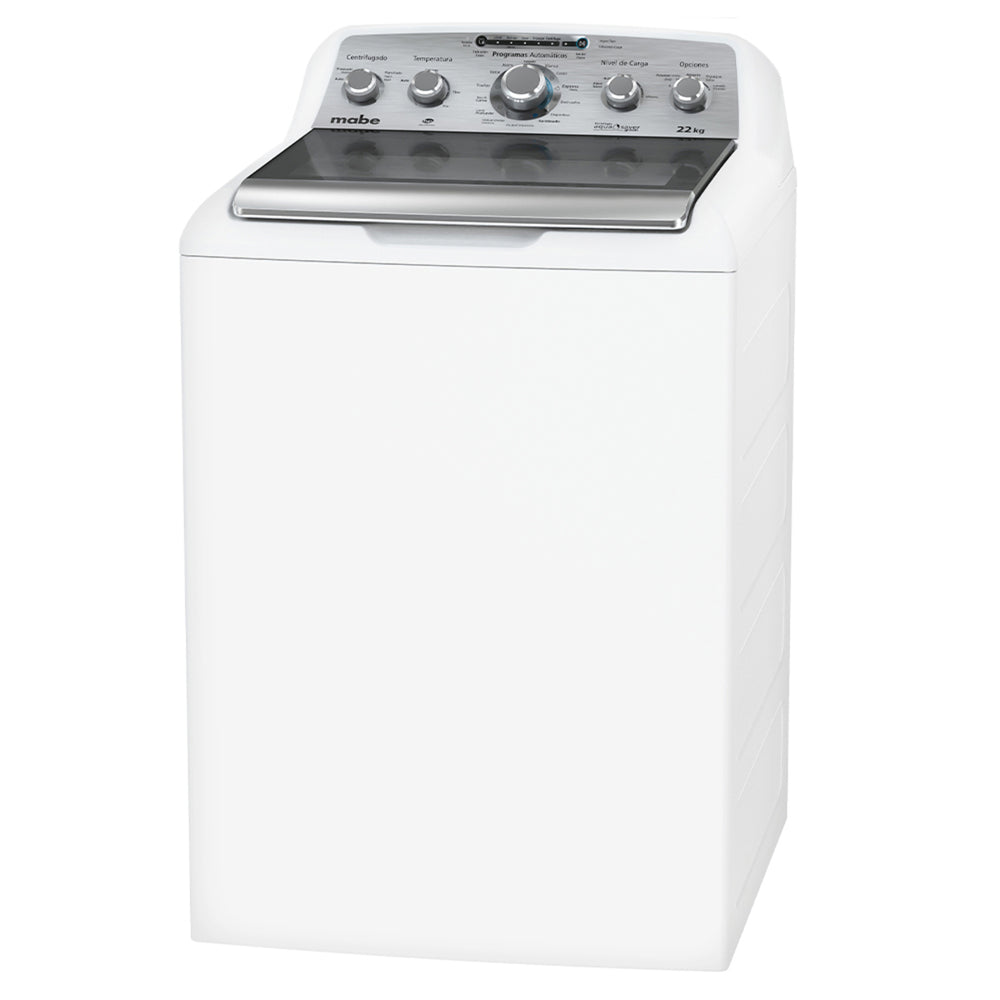 LAVADORA MABE AUT 22KG LMA72215WBAB1 BLANCO TAPA CRISTAL - Ekar de Gas