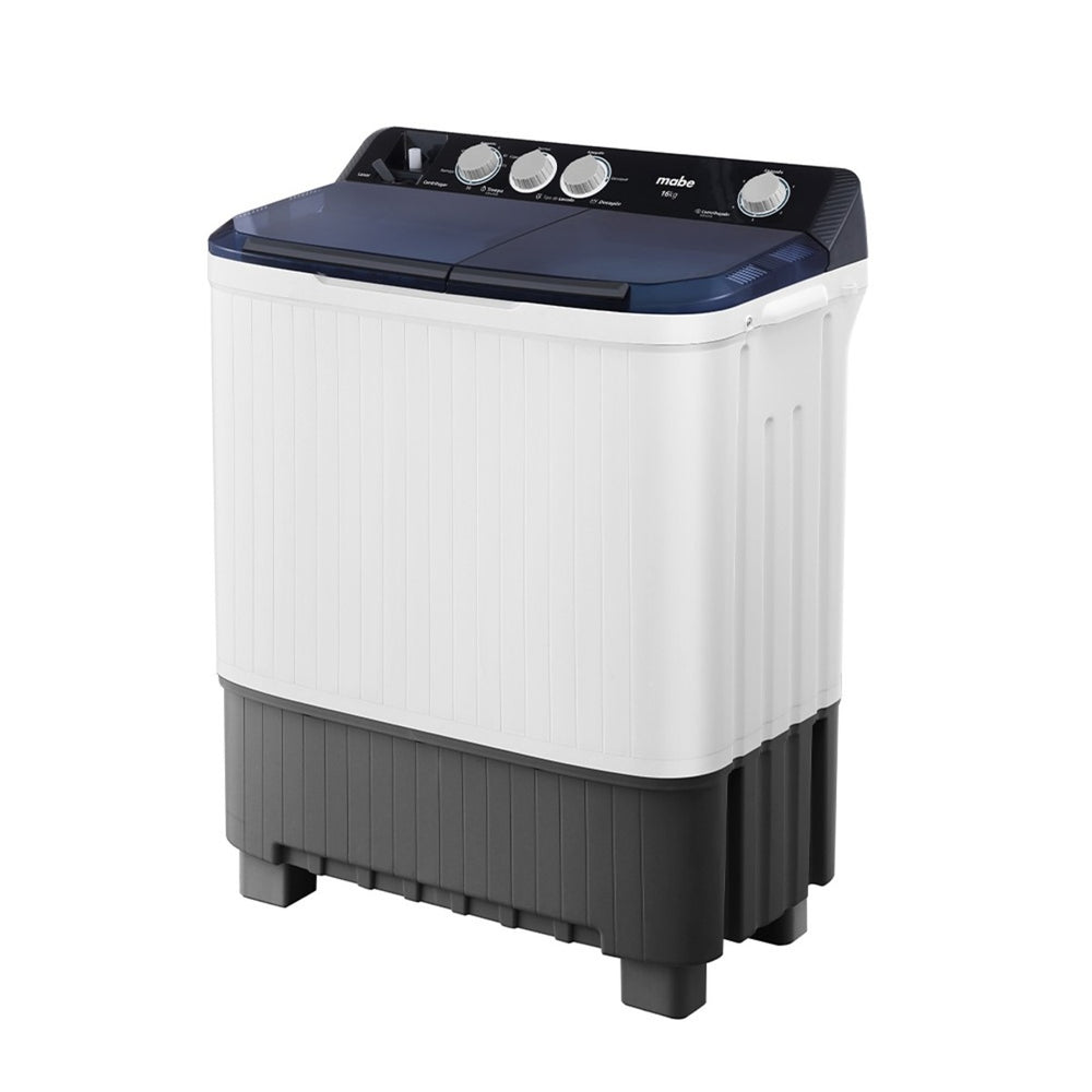 Lavadora Doble Tina Mabe 16 kg Semiautomática Blanca LMDX6124HBAB0 - Ekar de Gas