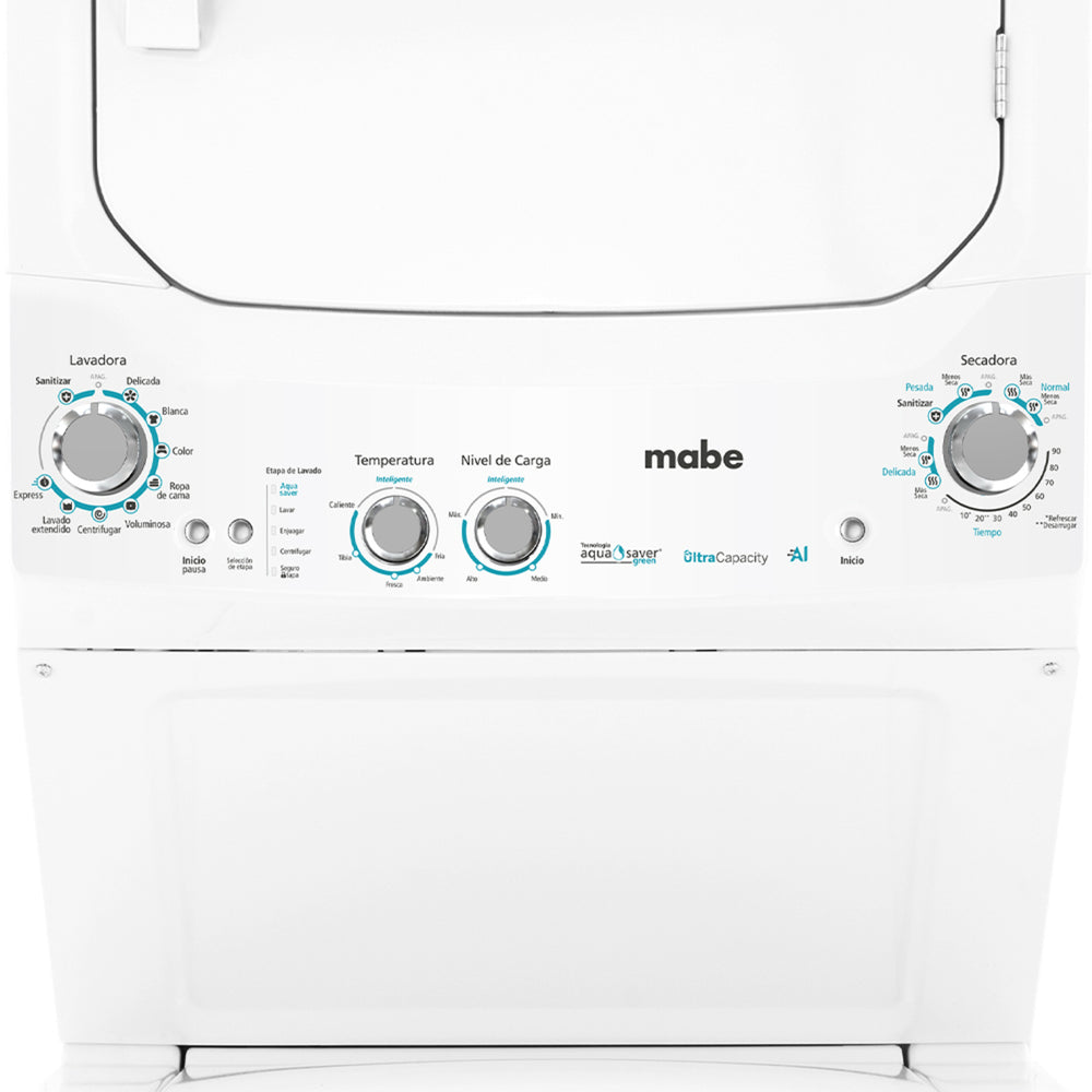 Centro de Lavado Eléctrico Mabe 24 kg Blanco MCL2440ESBB0 - Ekar de Gas
