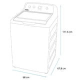 LAVADORA MABE AUT 22KG LMA72215WBAB1 BLANCO TAPA CRISTAL - Ekar de Gas