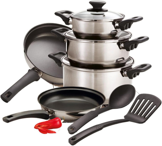 Bateria tramontina 32300409 10pzas 0.5mm inox