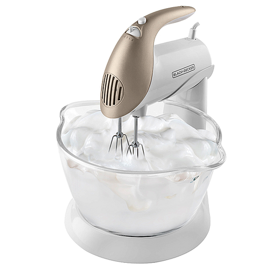 Batidora Black&decker mx900wg pedestal 5vel blanco champagne 250w doble tazon