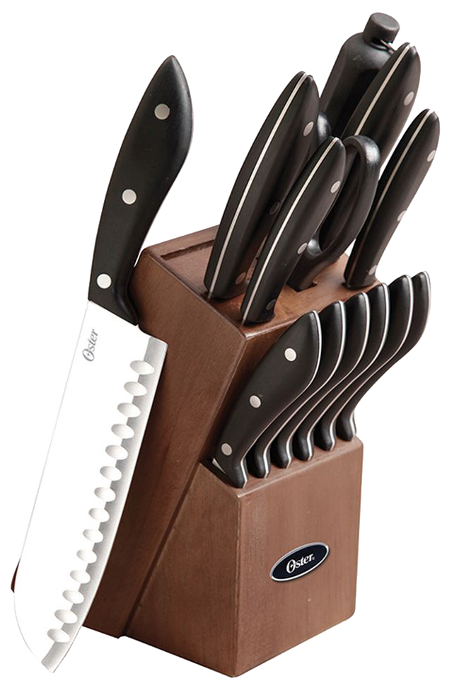 Cuchillo Oster 60772.14 14 piezas madera/baquelita/inox negro - Ekar de Gas