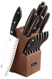 Cuchillo Oster 60772.14 14 piezas madera/baquelita/inox negro - Ekar de Gas