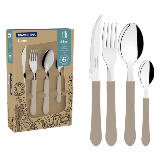 Cubierto tramotnina 23198734 leme 9 piezas rojo