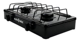 PARRILLA ALFA_MEX 303-4 2QUEMADORES MESA NEGRO - Ekar de Gas