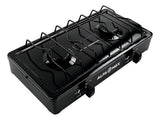 PARRILLA ALFA_MEX 303-4 2QUEMADORES MESA NEGRO - Ekar de Gas