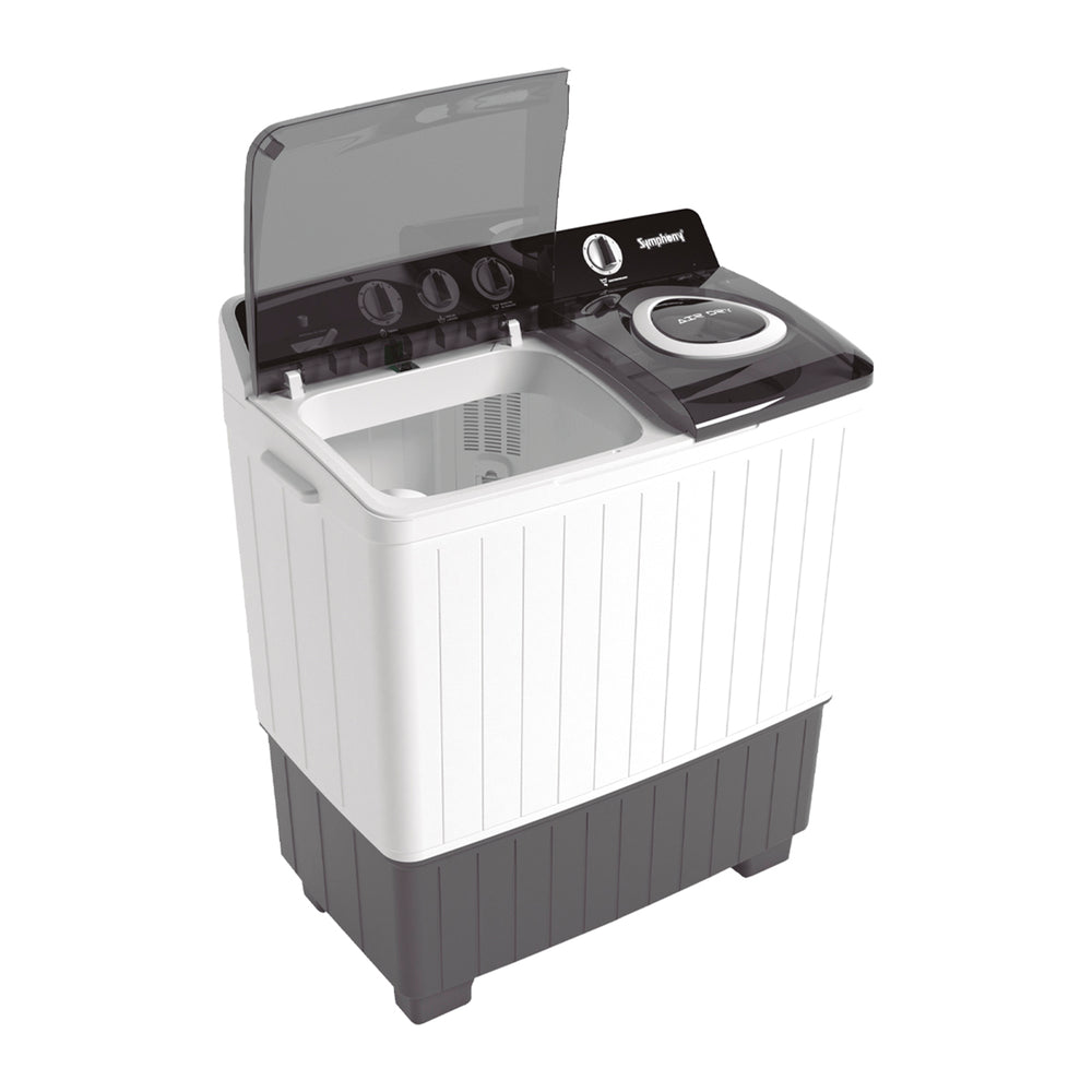 Lavadora Semi-Automática Symphony Dos Tinas 22kg SL22S Blanca con Timer y Doble Motor - Ekar de Gas