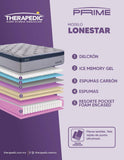 COLCHON THERAPEDIC LONE STAR INTERMEDIO - Ekar de Gas