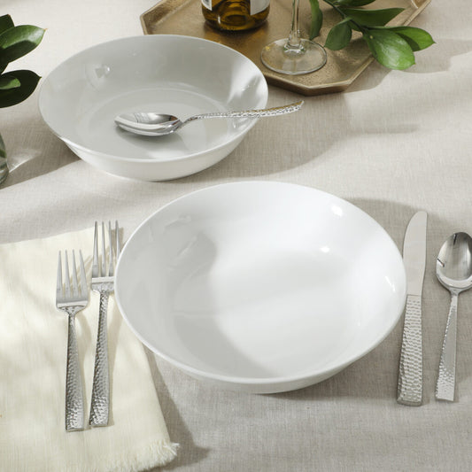 Tazon gibson home 122923.02 2piezas 22cm ceramica blanco