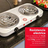 PARRILLA RCA RC2000A 2QUEMADORES BLANCO - Ekar de Gas