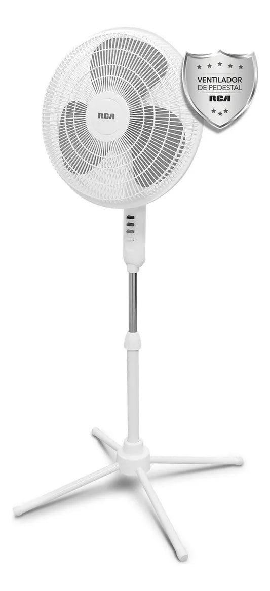 VENTILADOR RCA RC-16B1 16PULGADAS PEDESTAL 3VEL BLANCO