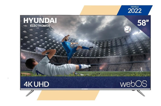 PANTALLA HYUNDAI HHYLED5808W4KM 58PULGADAS 4K SMART UHD 2USB 3HDMI
