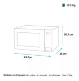 MICROONDAS GE MGE07SEJ 0.7PIES ESPEJO - Ekar de Gas