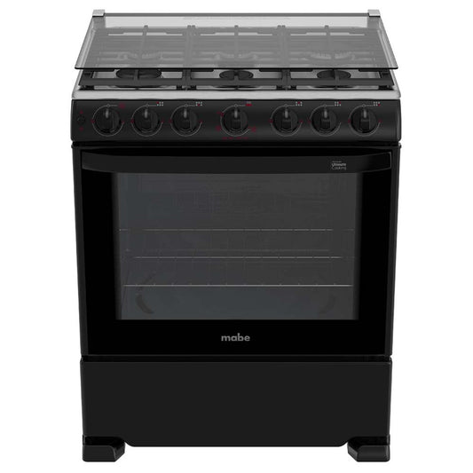 Estufa Mabe em7656cfin 30pulgadas negro parrillas fundicion capelo encendido electronico