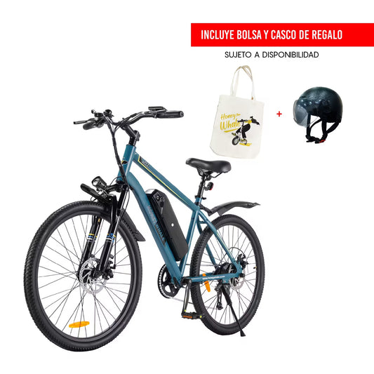 BICICLETA HONEY_WHALE S8 350-450W VEL_MAX 35KM/H SOPORTE_120KG ALUMINIO