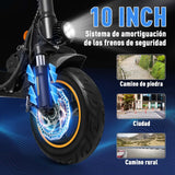 SCOOTER HONEY_WHALE T4A 600-750W VEL_MAX 45KM/H SOPORTE_120KG ALUMINIO NEGRO/NARANJA - Ekar de Gas