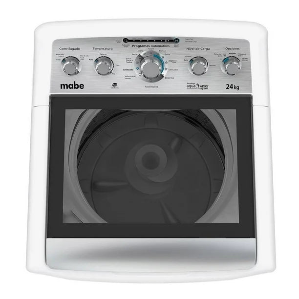 LAVADORA MABE LMA74215WBAB1 AUT 24KG BLANCO TAPA CRISTAL - Ekar de Gas