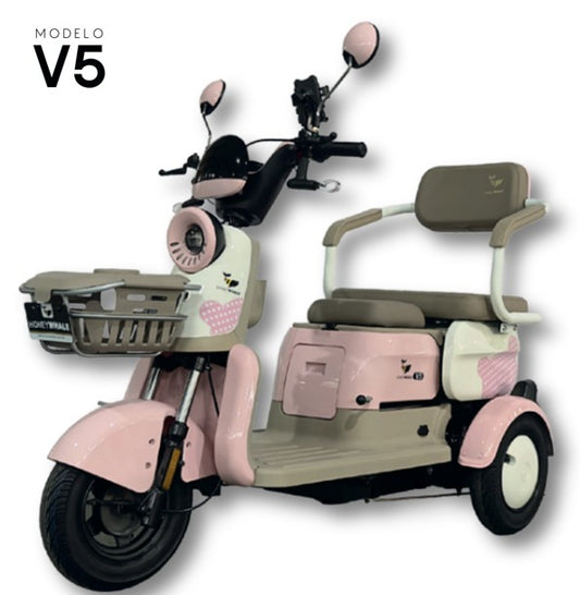 Trimoto honey whale v5 800-900w vel max 25km/h soporte 150kg acero
