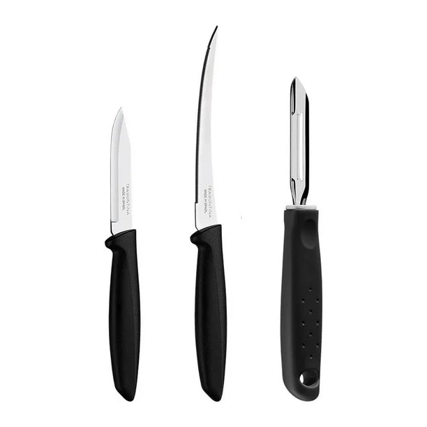 Cuchillo con pelador Tramontina 23498053 Plenus 3 pzas - Ekar de Gas