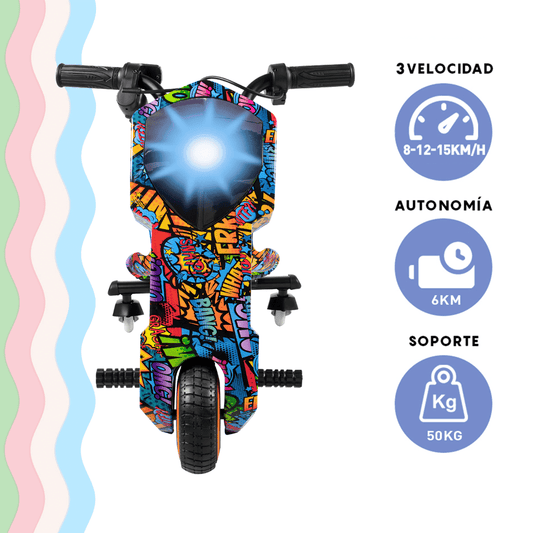 AVALANCHA HONEY_WHALE MZ008 RETRACTIL 150W VEL_MAX_15KM/H SOPORTE_50KG METAL GRAFFITI