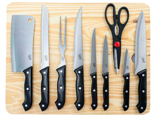 Tabla gibson home 127515.10 10piezas cuchillos inox