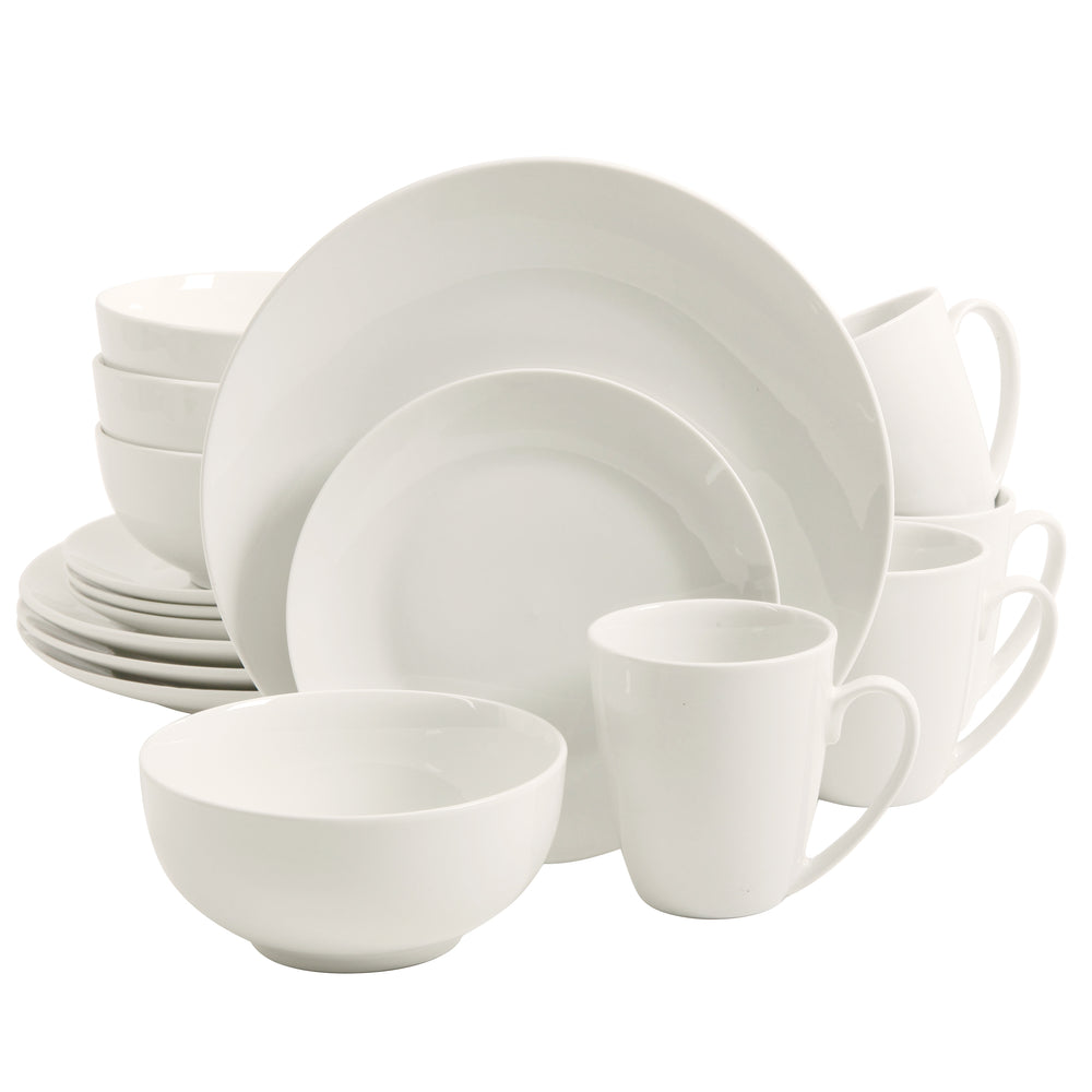 VAJILLA GIBSON_HOME 105965.16 16PIEZAS CERAMICA BLANCO - Ekar de Gas