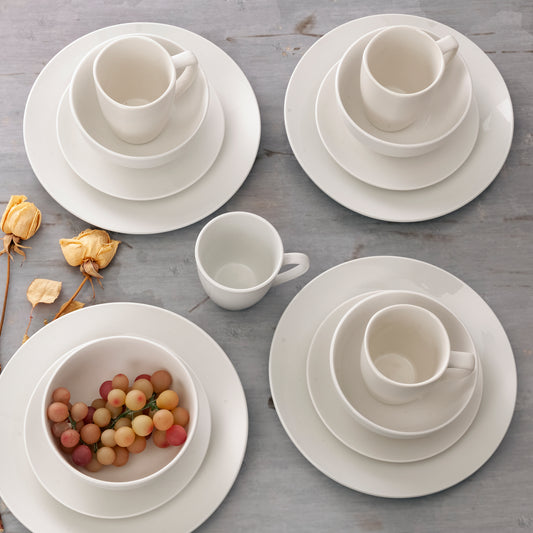 VAJILLA GIBSON_HOME 105965.16 16PIEZAS CERAMICA BLANCO