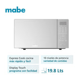 Microondas Mabe HMM07SBW 0.7 pies Gris Espejo Digital 10 Niveles - Ekar de Gas