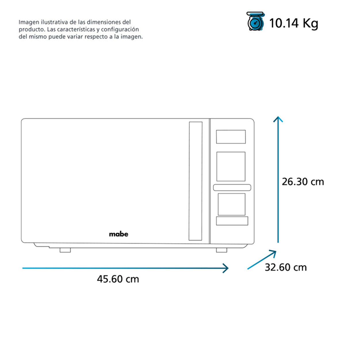 Microondas Mabe 0.7 Pies 20L Digital 10 Niveles Gris HMM07SJW - Ekar de Gas