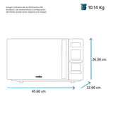 Microondas Mabe 0.7 Pies 20L Digital 10 Niveles Gris HMM07SJW - Ekar de Gas