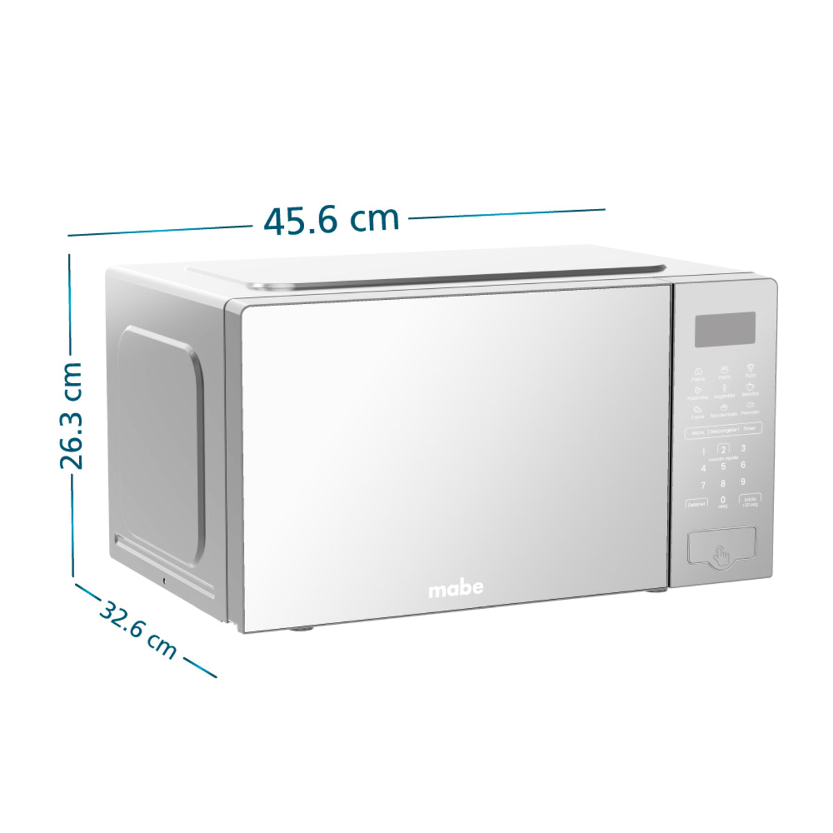 Microondas Mabe HMM07SBW 0.7 pies Gris Espejo Digital 10 Niveles - Ekar de Gas