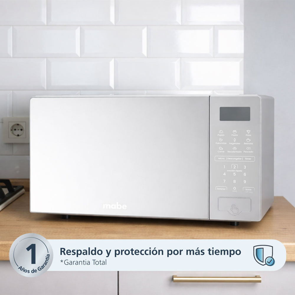 Microondas Mabe HMM07SBW 0.7 pies Gris Espejo Digital 10 Niveles - Ekar de Gas