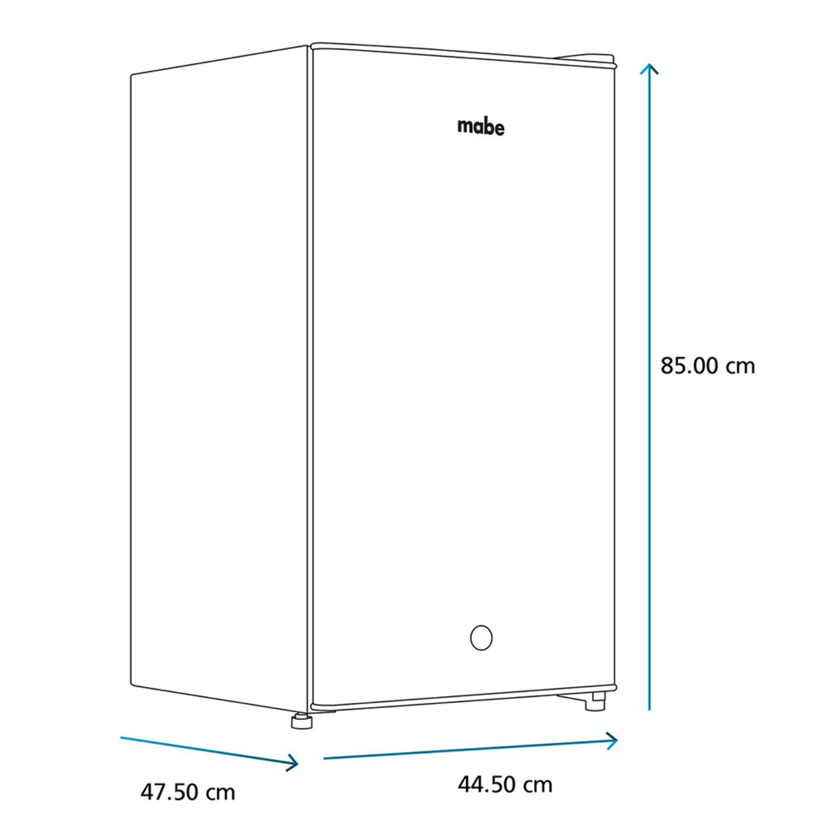 Refrigerador Mabe 4 Pies Frigobar 93L Inox RMF0411PYMX1