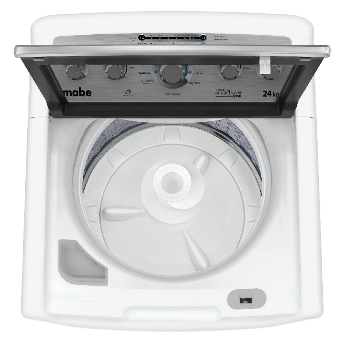 Lavadora Mabe Automática 24kg Aqua Saver Green LMA74215WBAB1 Blanca con Sanitizado - Ekar de Gas