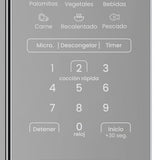 Microondas Mabe HMM07SBW 0.7 pies Gris Espejo Digital 10 Niveles - Ekar de Gas