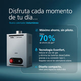 Calentador Instantáneo Mabe 6 L/min Gas LP 1 Servicio Silver CIM063SLP1 - Ekar de Gas