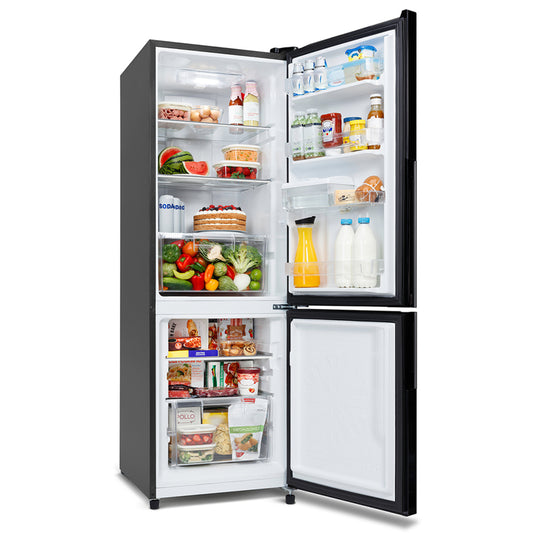 Refrigerador Mabe 11 pies RMB300IZMRP0 Congelador Abajo Black Stainless Steel con Despachador