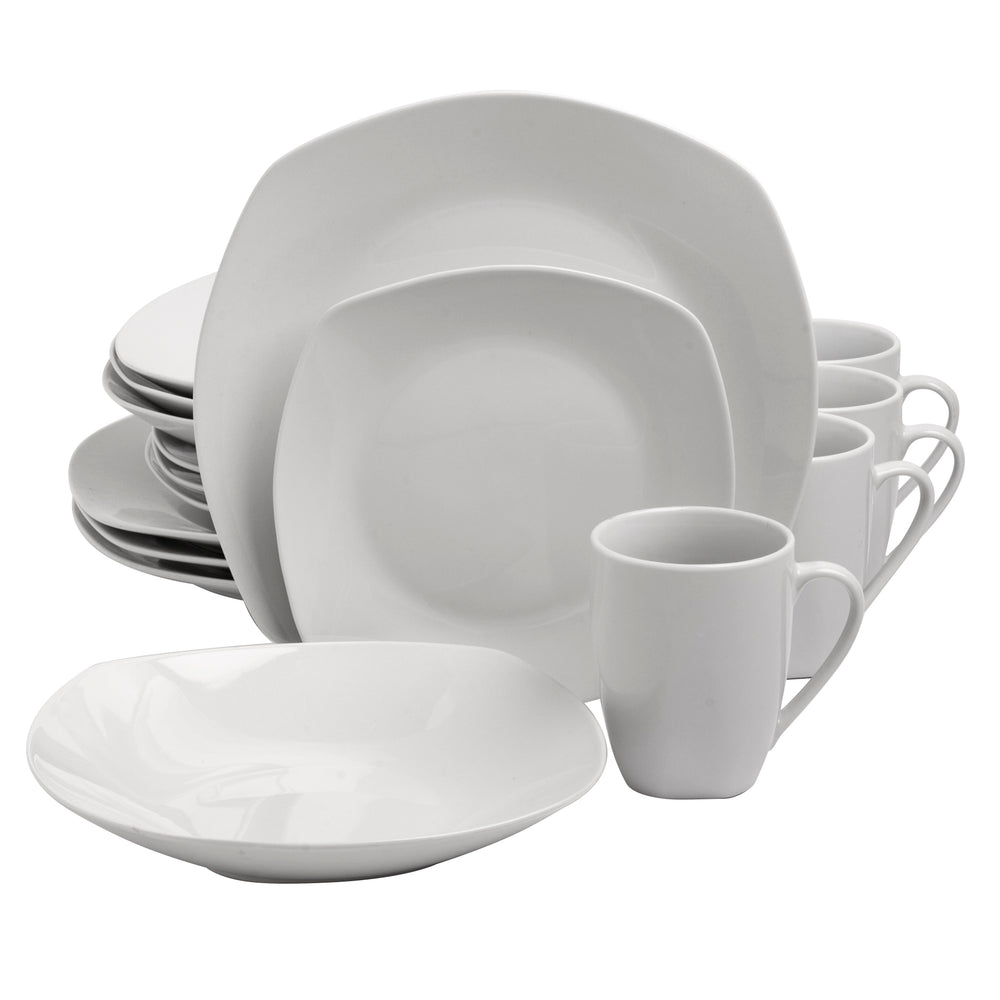 VAJILLA GIBSON_HOME 127251.16 16PIEZAS CERAMICA BLANCO - Ekar de Gas