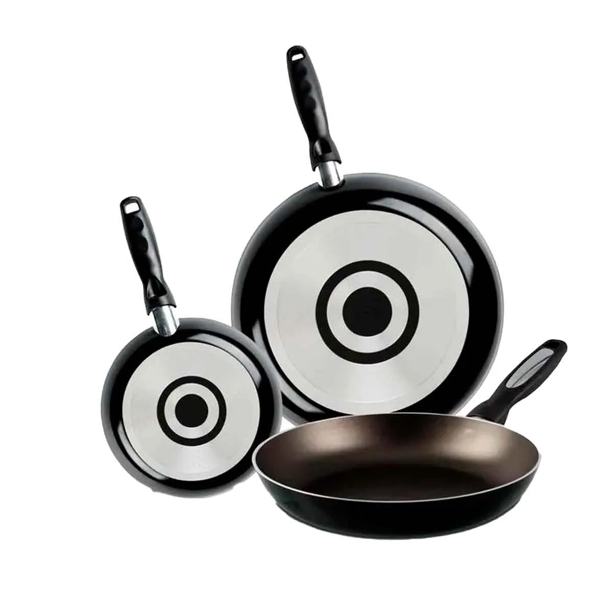 Sarten ekco 37239/70001719 3piezas 20/24/30cm 3mm negro