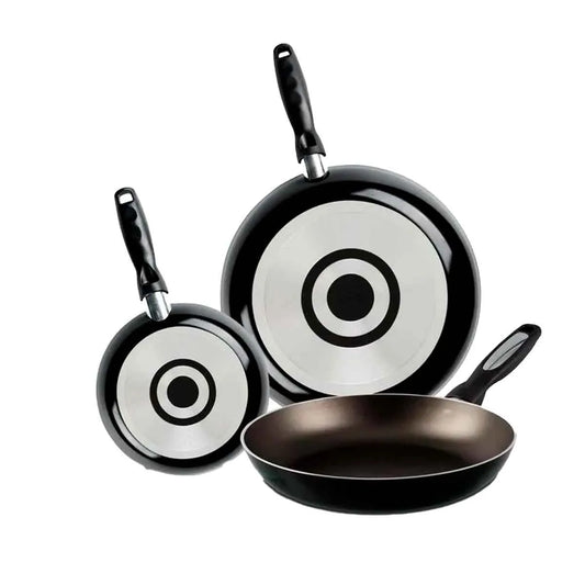 Sarten ekco 37239/70001719 3piezas 20/24/30cm 3mm negro