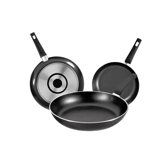 Sarten ekco 37239/70001719 3piezas 20/24/30cm 3mm negro