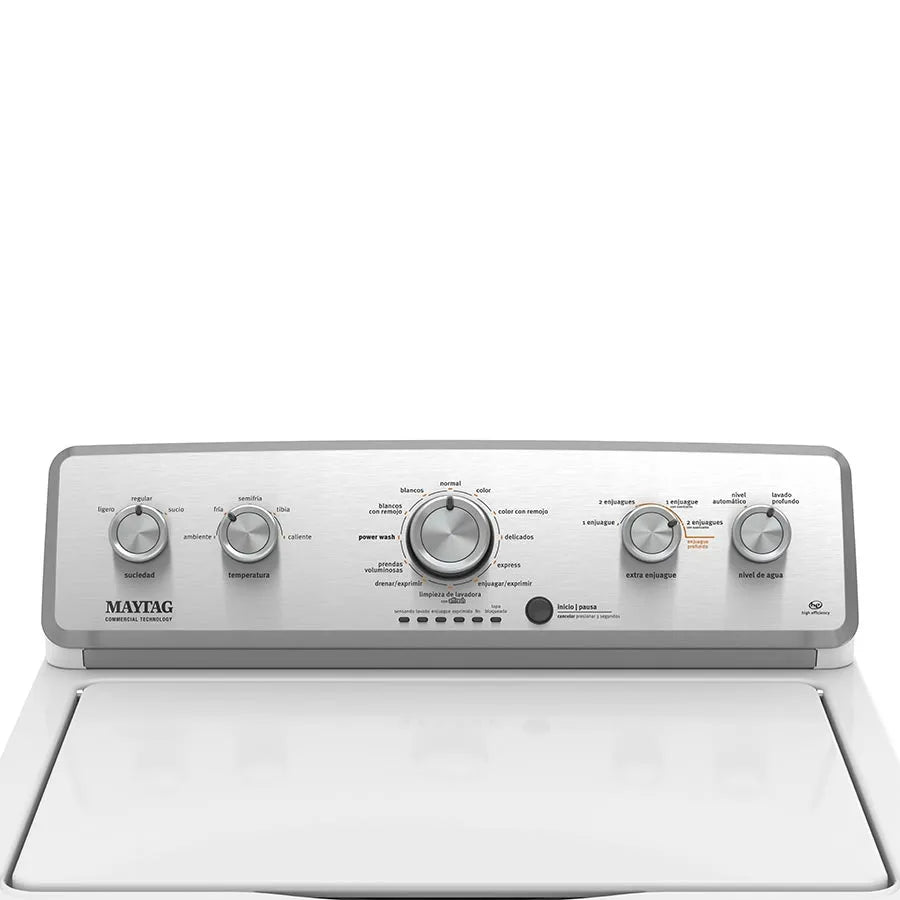 Lavadora Maytag Automática 20kg PowerWash HE 7MMVWC465JW Blanca Carga Superior - Ekar de Gas