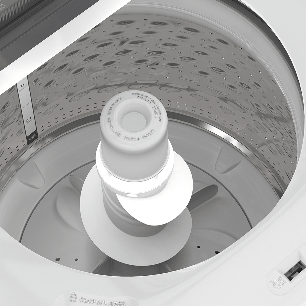 Lavadora Whirlpool Automática 20kg 8MWTW2024WJM Blanca con Tapa de Cristal Xpert System - Ekar de Gas