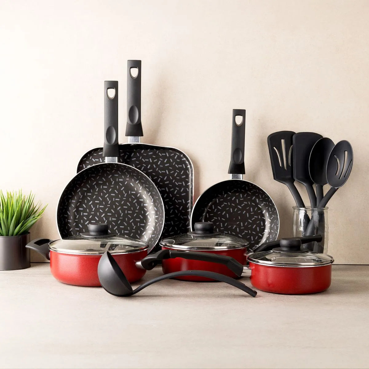 Bateria ekco/vasconia 902015/68615/70010201 14piezas 1.5/1.7mm rojo