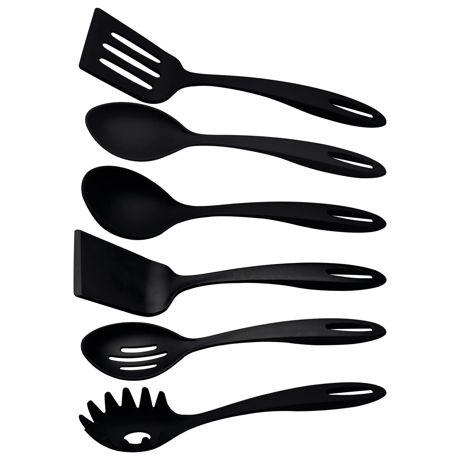 Juego de Utensilios Tramontina Ability Nylon Negro 6 Piezas Antiadherente - Ekar de Gas