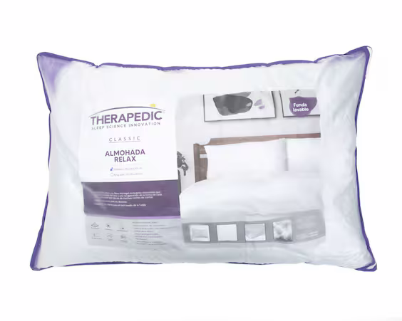 Almohada Therapedic Relax Standard con Microgel Hipoalergénica Confort Medio - Ekar de Gas