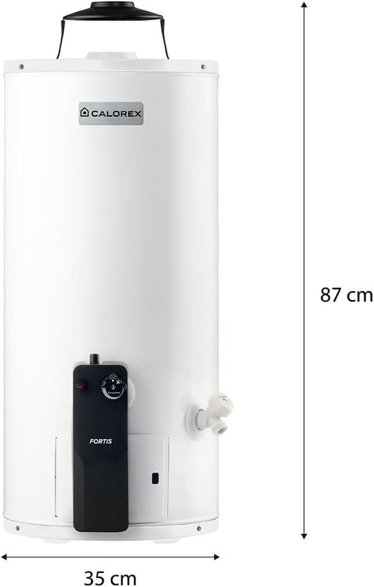 CALENTADOR CALOREX FORTIS G-10 3270056 DEPOSITO 38LT BLANCO 1SERVICIO GAS LP
