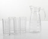 Jarra gibson home 130987.05 5piezas vasos cristal transparente - Ekar de Gas